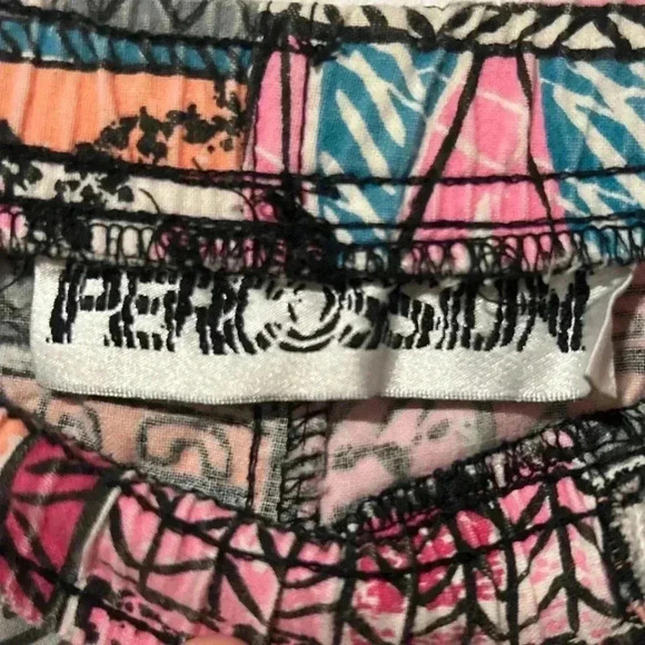 Vintage Pink & Peach Aztec Print Joggers | Comfy Stretch Waist | L/XL - Picture 4 of 7